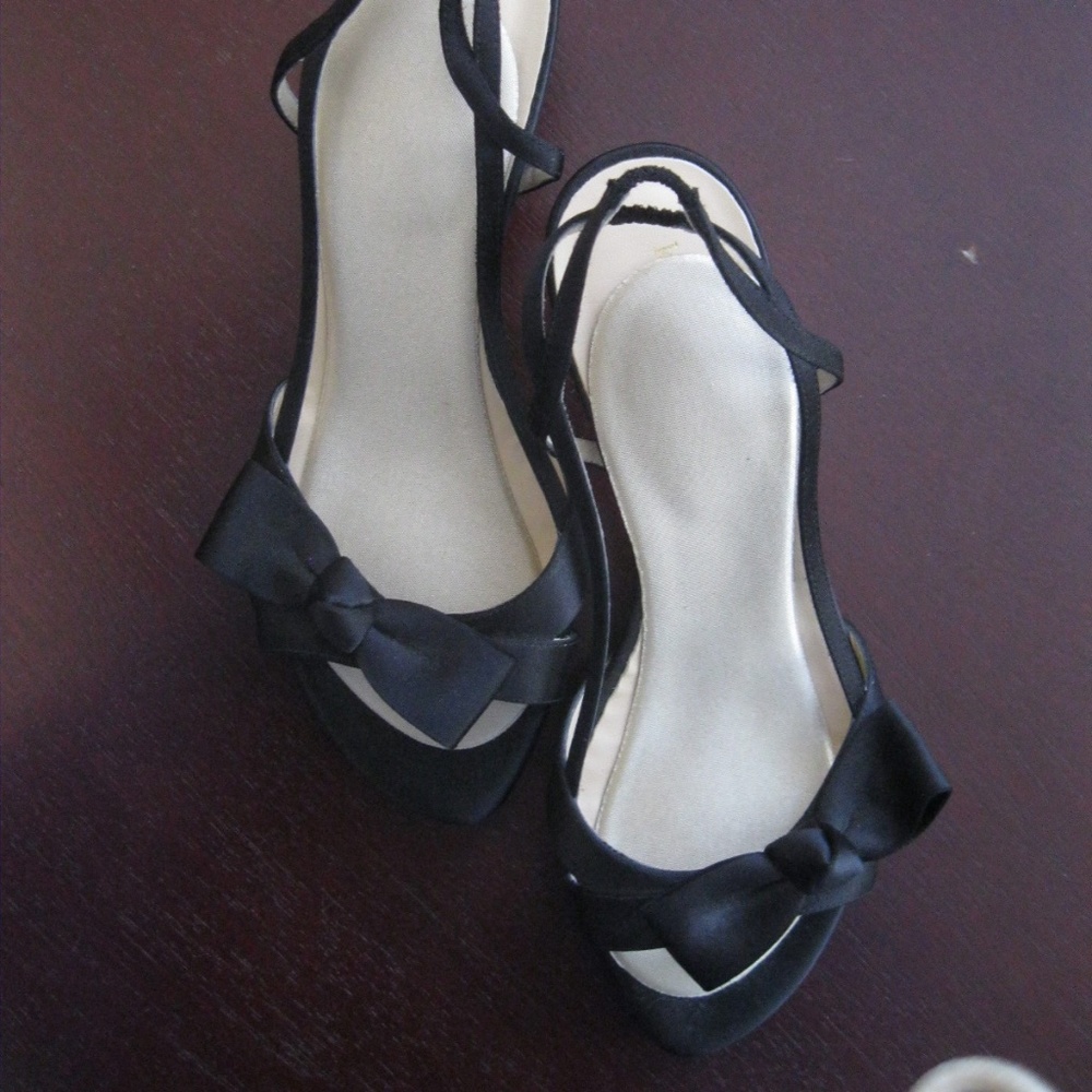 Kate Spade open-toe slingback, black, Sz 7.5
